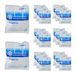 Relaxdays instant coldpack, set van 20, zonder vriezer, HxB: 14,5 x 12,5 cm, koelt tot 25 min, koude kompres, wit-blauw