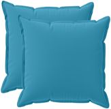 vidaXL Kussensloop 2 st houten lichtblauw 60 x 60 cm polyester