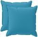 vidaXL Kussensloop 2 st houten lichtblauw 60 x 60 cm polyester