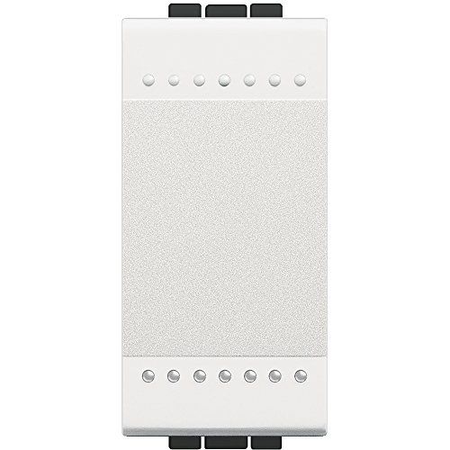 BTicino SL4003NF Livinglight omstel, 1P, 16A, 1m antraciet Wit