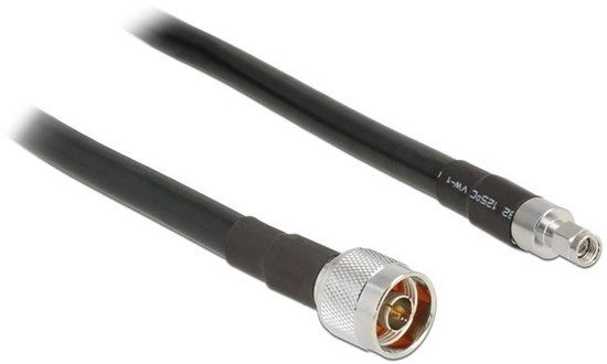 DeLOCK 13021 - Antennekabel - N/RP-SMA - 3m - Zwart