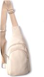 Giuliano Kunstleder crossbody Robin - beige
