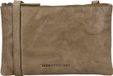 Hide & Stitches Westland Crossbody Schoudertas - Avondtasje - Ritstasje - Leren Dames Tas - Taupe