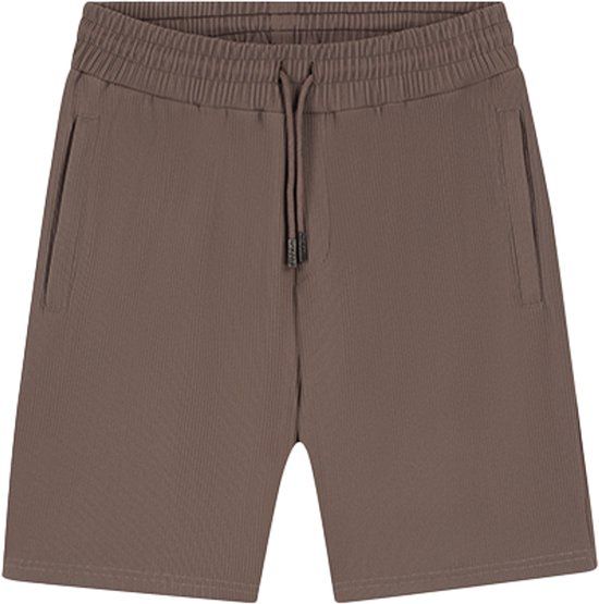 Malelions Ribbed Shorts Bruin