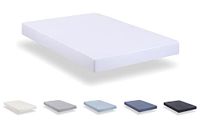 Todocama - Hoeslaken van extra zachte geborstelde microvezel (bed 120 x 190/200 cm, wit)