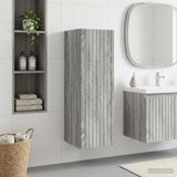 Maison Exclusive Armoire de salle de bain murale, design exclusif, finition gris Sonoma, dimensions : 33 x 34,5 x 60 cm