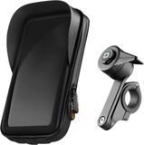 Lampa Optiline Support téléphone étanche pour moto fixation guidon avec libération rapide et adaptateur caméra d'action incl. anti-vibration