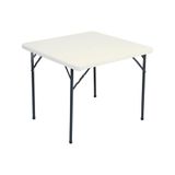Garcia de Pou Square Tafelopklapbaar, 86 x 86 x 74 cm, Polyethyleen, wit, One Size