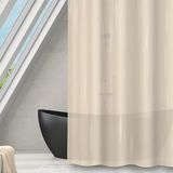 MSV Anti-schimmel douchegordijn - antibacterieel, wasbaar, waterdicht, Eva, 180x200cm beige