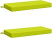 vidaXL 2-delige Bankkussens SOEST 100% Polyester Helder Groen