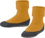FALKE Cosyshoe Minis Noppen op de zool wol huissokken kinderen geel - maat 25-26