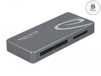 Delock USB Type-C™ Card Reader for CFast and SD memory cards + USB Hub with Type-A and USB Type-C™ port
