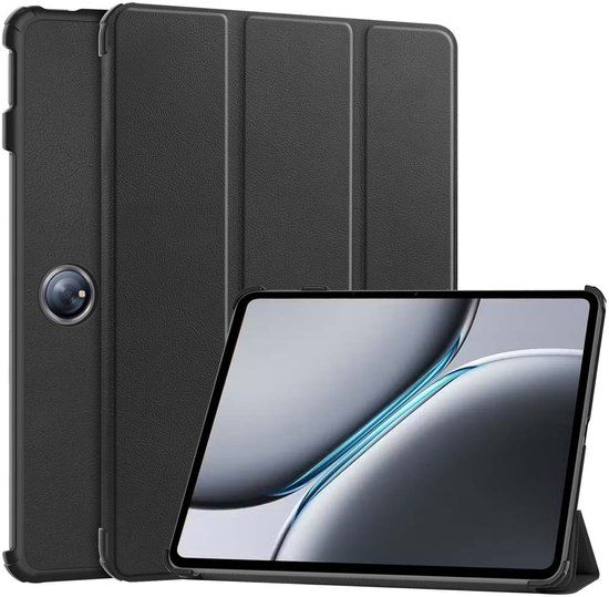 imoshion Tablet Hoes - Geschikt voor OnePlus Pad 2 - Trifold Bookcase - Zwart