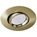 wonderlamp Inbouwspot ROUND II oud goud draaibaar (45° hellingshoek) + LED-lamp 8 W warm (3000 K) inclusief, lichtopbrengst: 702 lm [energie-efficiëntieklasse A+] (W-E000080)