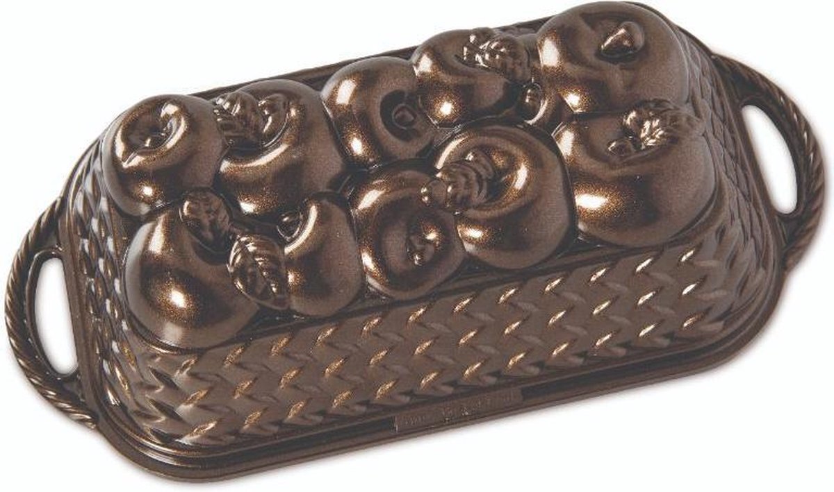 Nordic Ware Bakvorm "Apple Basket Loaf Pan" - |Fall Harvest Bronze