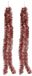 Gerimport Kerstslinger - 2 stuks - rose goud - folie lametta - 180 x 7 cm