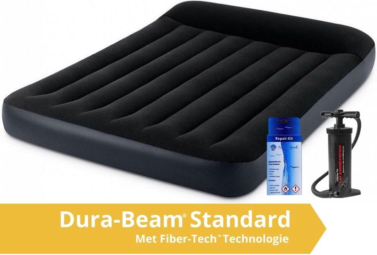 Intex Pillow Rest Classic - Luchtbed - Twijfelaar - Donkerblauw
