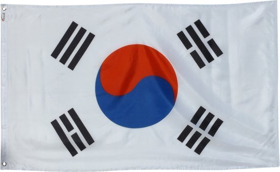 Trasal - vlag Zuid Korea - zuid koreaanse vlag 150x90cm