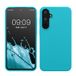 kwmobile hoesje geschikt voor Samsung Galaxy A55 5G - Hoesje met siliconen coating - Smartphone case in ijsblauw