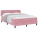 vidaXL Boxspringbed met hoofdeinde Roze 140 x 200 cm Fluweel