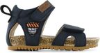Shoesme Bio Sandaal Kinderen Mannen Blauw Leer Klittenband Maat 26