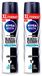 NIVEA MEN Deospray Invisible Black & White Active, 250 ml - Voordeelverpakking - 2 stuks
