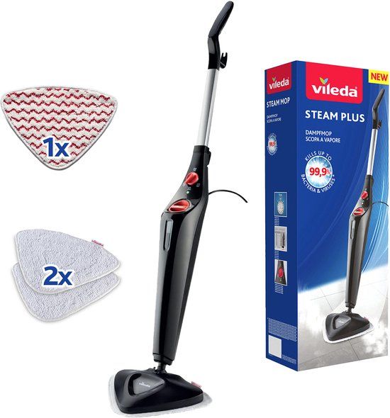 Vileda Steam Plus Power Pad Stoomreiniger - Voor alle vloertypes