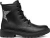 GEOX J CASEY GIRL Meisjes Laarzen - BLACK/DK SILVER - Maat 35