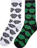 Merchcode Green Day - Green Day 2Pack Sokken - 47/50 - Zwart/Wit