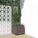 Maison Exclusive Jardinière avec treillis, marron, 40x40x136 cm, plastique PP