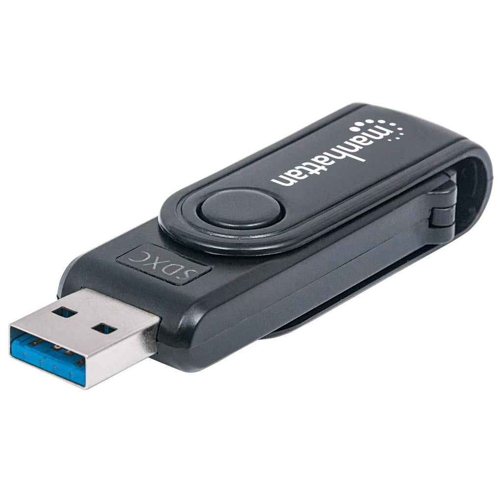 Manhattan 101981 USB 3.2 Gen 1 (3.1 Gen 1) Type-A Card Reader - Black
