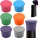 Bouchons de bouteille : 6 bouchons de bouteille en verre de silicone - bouchons de vin, bouchons de vin, bouchons de vin, bouchons de bouteille de vin, bouchons de liège