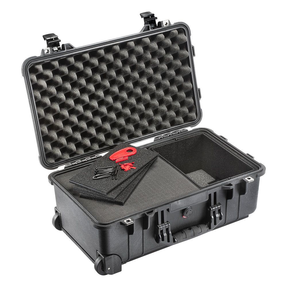 Peli 1510 Black TrekPak/Foam Hybrid - 0019428171506