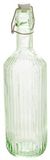 Secret de Gourmet Beugelfles / Weckfles - groen glas - luchtdicht - 1 liter - waterfles - 8 x 31 cm
