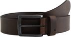 WE Fashion Heren riem donkerbruin leer