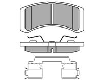 MEYLE Bremsbelagsatz, Scheibenbremse 0252422914/W Vorderachse | Compatibel met: DAIHATSU CUORE VI, CUORE VII, TREVIS, MITSUBISHI MIRAGE / SPACE STAR VI Schrägheck