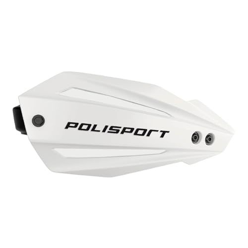 POLISPORT 8308600002 - Handkappen BULLIT FWA 2 bevestigingspunten met kunststof stang MX-Style van kunststof inclusief montageset compatibel met alle MX/enduro-modellen in kleur wit