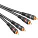 Allteq ALTQ-RCA-HQ-B-0.2 audio kabel 0,2 m 2 x RCA Zwart