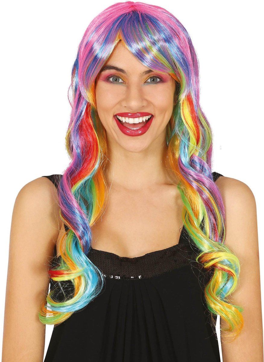 Fiestas Guirca Pruik Regenboog Synthetisch One-size