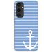 Maniacase Coque Pour Samsung Galaxy S23 FE Ancre marine bleue