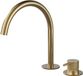 Hotbath Cobber X CX023 2-gats wastafelmengkraan Geborsteld messing PVD