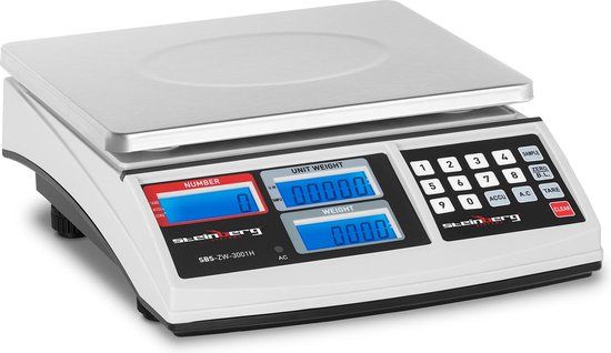 Steinberg Systems Telweegschaal - 30 kg / 1 g - wit