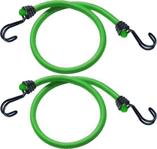 Masterlock 3021EURDAT - Set of 2x Green Luggage Straps 80 cm