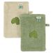 Trixie Aura Dino Badsponsje voor Baby's Sponshandschoen Beige, Groen - 2 stuks