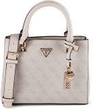 GUESS Noelle II Multi Compartment Satchel Bone Logo crème