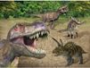 Merkloos / Sans marque Cornelissen Placemats dinosaurussen - Set van 4x stuks - 3D print - 30 x 40 cm
