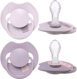 Difrax LOVI Fopspeen Dynamisch - Prime - 18+ Maanden - Lichtroze & Paars - 2 Stuks