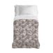 PENSIERI DELICATI Sprei 170 x 280 cm, eenpersoonsbed, 100% piqué-katoen, patroon tropical, beige, 100% Made in Italy