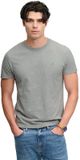 Superdry - SD&Co Logo Geborduurde T-shirt - Heren - Athletic Grey Marl/Groen - Maat L