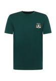 MUSTANG Shirt 'Austin' safraan / donkergroen / wit